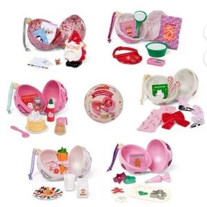 Surprise Egg Toy Set - Pink and Red